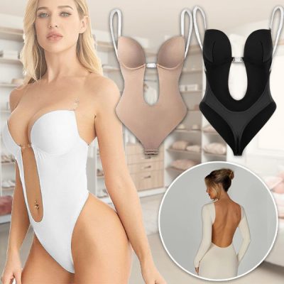 Damen-Bodysuit mit offenem Rücken | SILKLINE