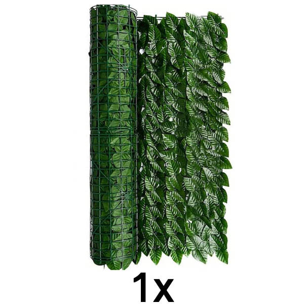 1x Sichtschutzwand mit künstlichen Blättern | LEAFPANEL