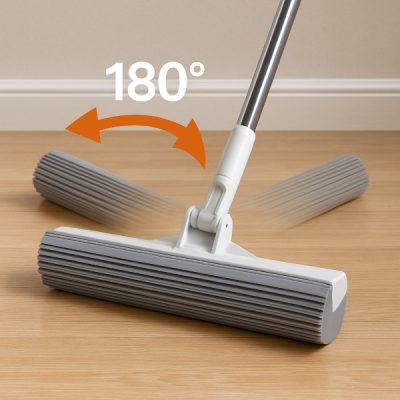 Besen mit 180° schwenkbarem Reinigungskopf | MOPTAN
